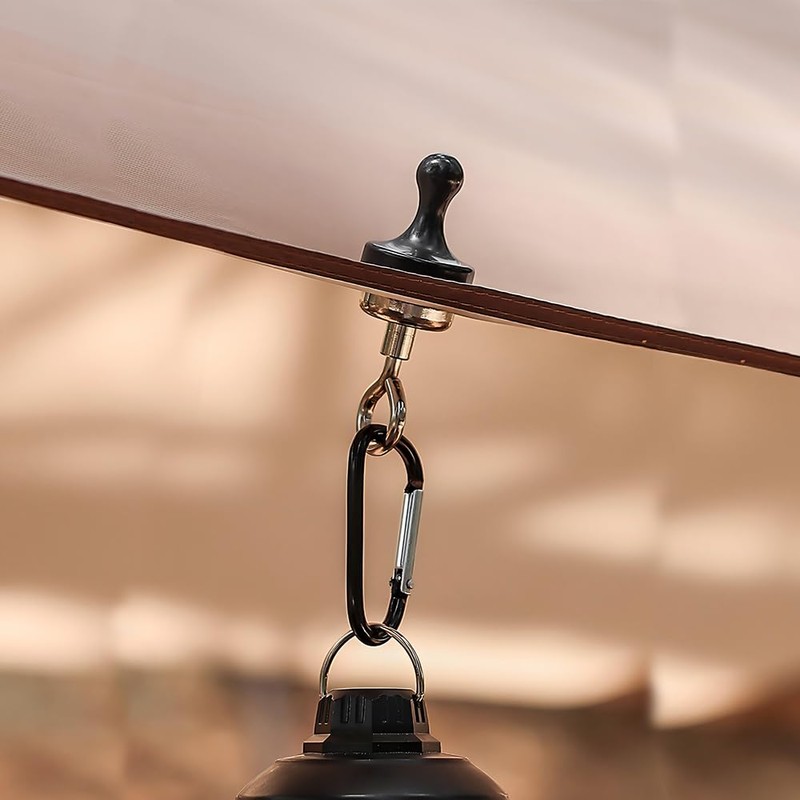 Lantern Hooks, Magnetic Hooks, Powerful Tent Hooks, Set of 4,