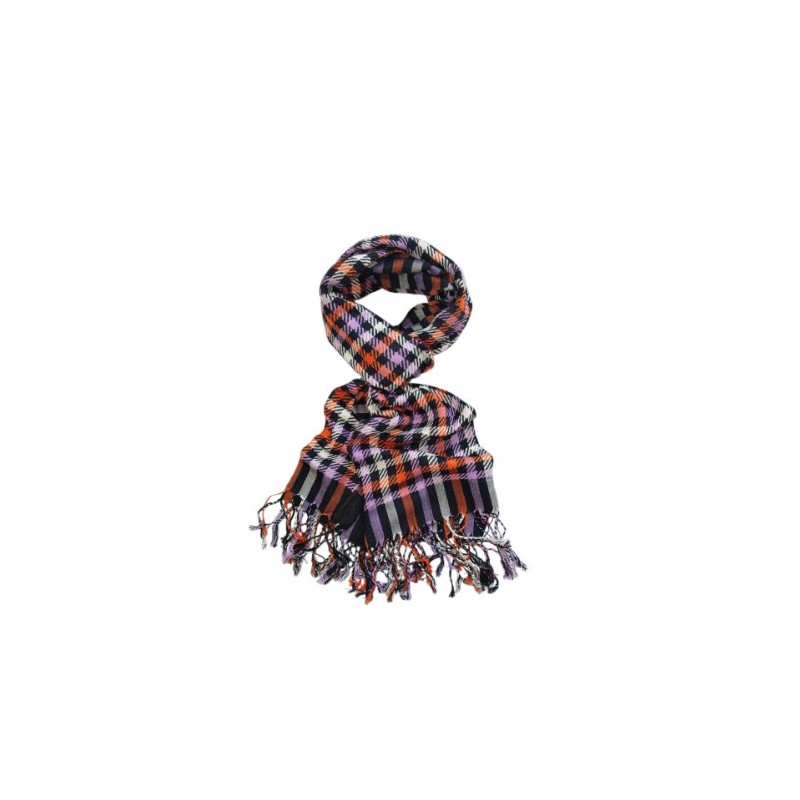 Premium Multi-Color Plaid Scarf, Violet
