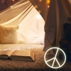 Uonlytech Decor Signs LED Peace Sign Led Peace Symbol Neon
