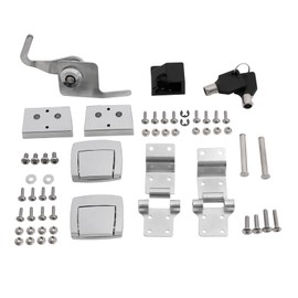 TCT-MOTORPARTS Pack Trunk Latches Hinges Lock Kit Fits for Harley Road King Glide 88-13