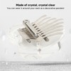 Heart Shaped Thumb Piano Mini Portable Transparent Crystal 8 Keys