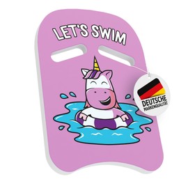 HomeKidsWorld Children's Swimming Board - Swimming Aid Children 3-6 Years - Safe Swimming Aid for Boys and Girls in Colourful Unicorn Design: Tested and Safe for Children Between 15-45 kg