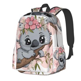 cfpolar 17 Inch Backpack Cute Koala Baby Girl Laptop Bag Shoulder Bag School Bookbag Casual Daypack For Boys Girls