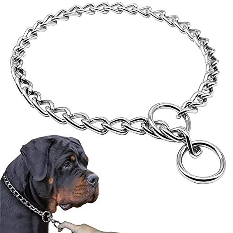 Pet Dog Collars Stainless Steel Training Collars Dog Chain Necklace