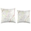 Winchester VA Map (2016) Throw Pillow