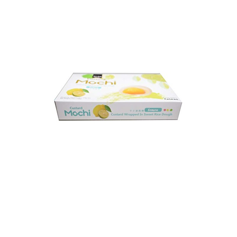 Japanese Custard Mochi - Lemon Flavor- Japanese Mochi 168g