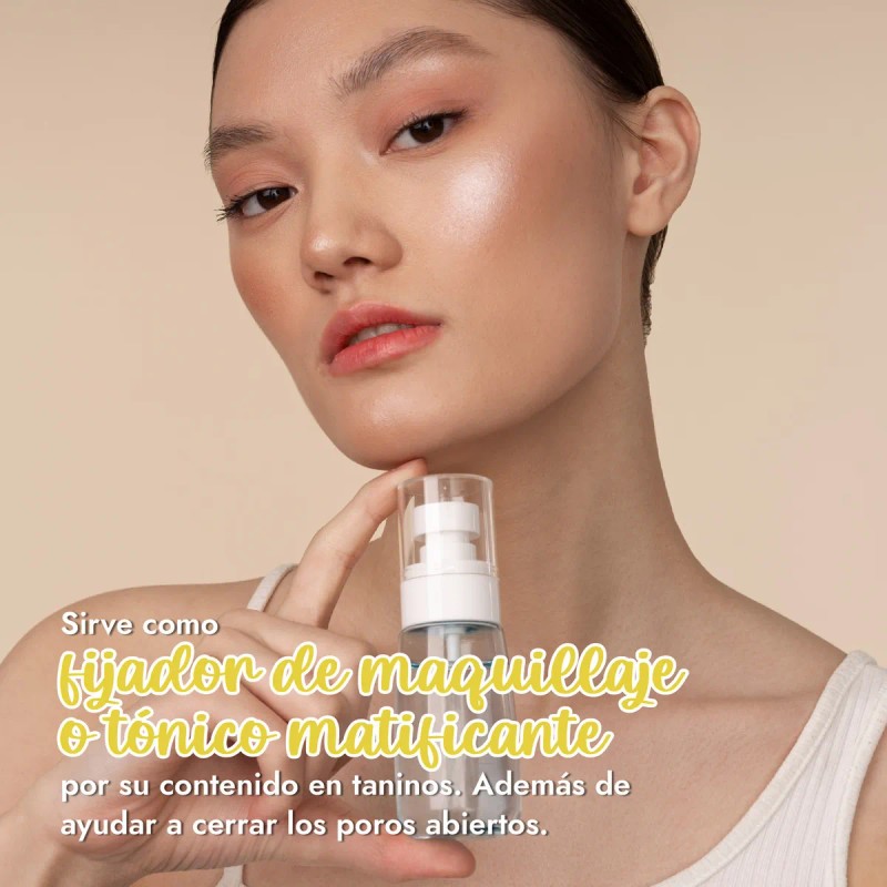 Tónico Facial Hebbe Cosmetics Hamamelis Piel Mixta Hidratante Natural