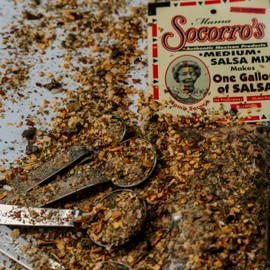 Mama Socorro’s Medium Salsa Seasoning Mix – 3.3 oz – All-Natural, Gluten-Free, No MSG, No Preservatives – Makes Over 20 Jars of Salsa – Perfect Balance of Flavor & Kick