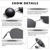Pro Acme Retro Small Round Polarised Sunglasses for Men Women,
