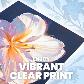 Paint by Numbers Kit for Adult, Lily Flower Adult Paint by Number Kits for Adults Beginner,DIY Blooming Floral Retro Flowers Paint by Numbers 16x20 Inch Realistic Acrylic Oil Painting for Decor