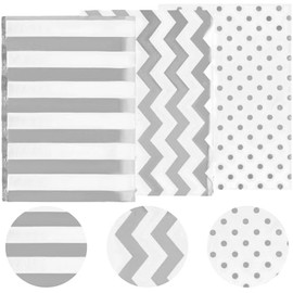 30 Sheets Tissue Paper for Packaging Gift Bags Decoration, Gift Wrap Tissue Paper Bulk for Weddings Birthday DIY Project Christmas Gift Wrapping Crafts Decor (White Silver, 14 x 20 Inch)