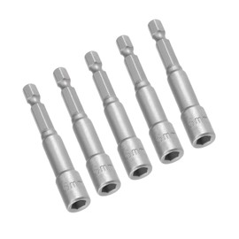 TOP-VIGOR Drill Bit Set 6mm Hex Shank Quick Change 65mm Length Metric Socket Set for Woodworking, Auto Repair, Machine Maintenance, Furniture