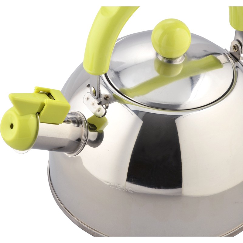Wahei Freiz Kettle, Tea Canister, 1.5L, Green, Whistle Type, IH