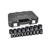 GEARWRENCH 19 Pc. 1/2" Drive 6 Pt. Standard Impact Socket