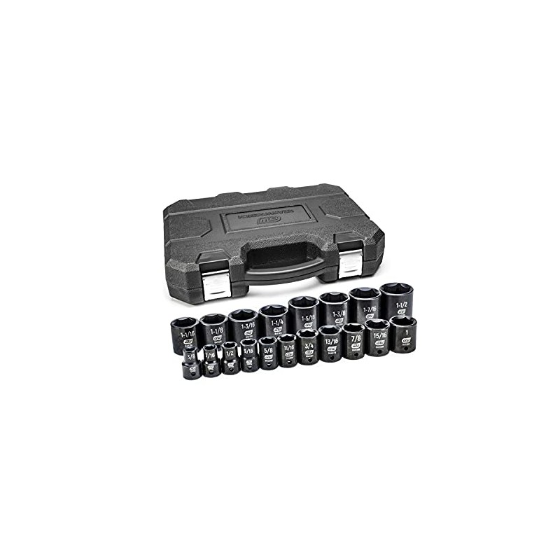 GEARWRENCH 19 Pc. 1/2" Drive 6 Pt. Standard Impact Socket