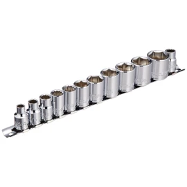 Daytona 72877 Motorcycle Inch Socket Set 3/8 inch with Socket Rail
