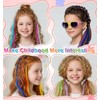 12 Pcs Clip in Hair Extensions, Colorful Hair Extensions for