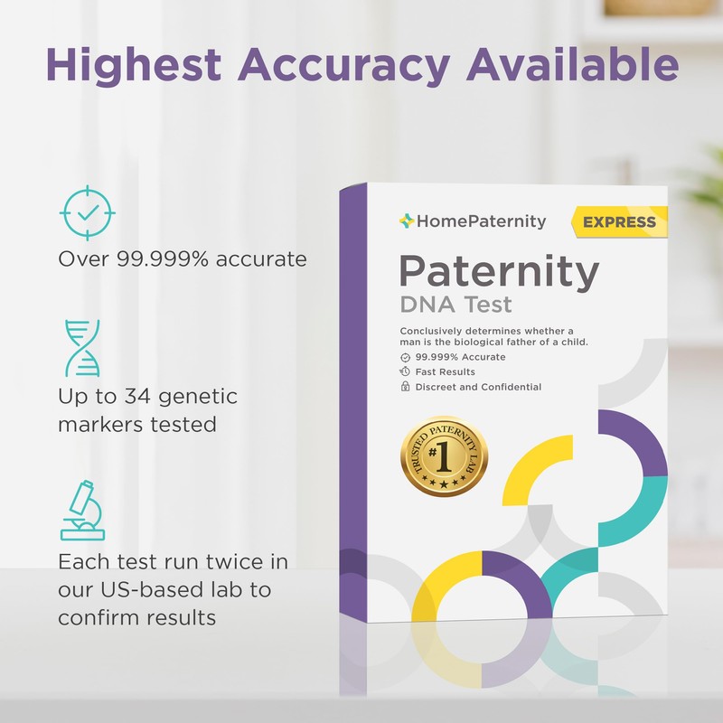 HomePaternity Express DNA Paternity Testing for Child and Father, Next-Day