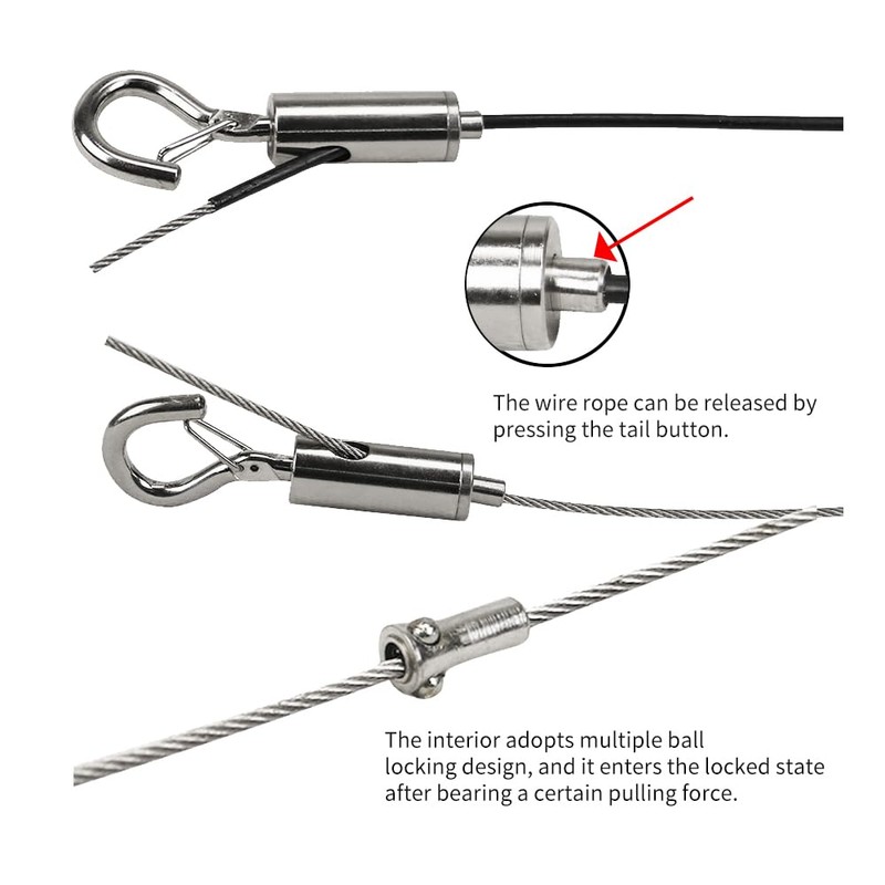 YQL Portable Hook & Eye Turnbuckle Tension for 1/16-3/32 Galvanized