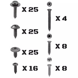 GM Replacement 1982-1987 Grand National Interior Trim Molding Exterior Engine Bay Screw Kit GM
