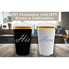 Blank Neoprene Pint Glass Coolie (12 Pack, Black)