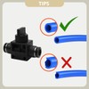 Bwintech 2 Pcs 6mm Tubing OD Air Flow Control Ball