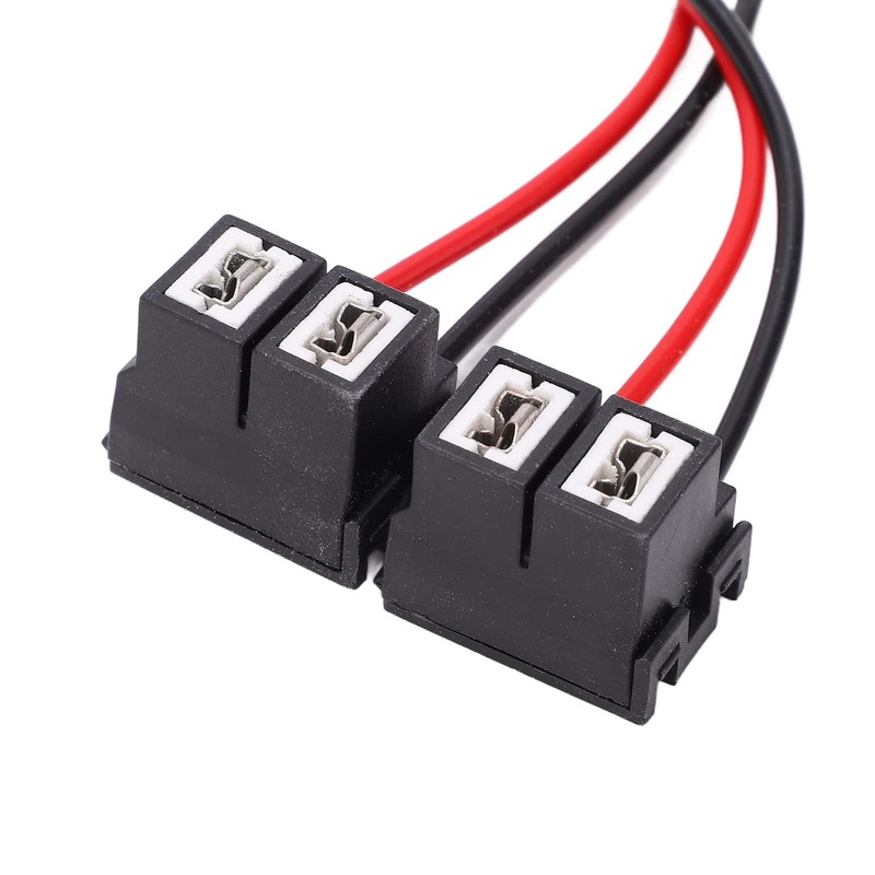 2pcs Wire Connector H7-4 H7 Female Wiring Harness Angled Ceramic