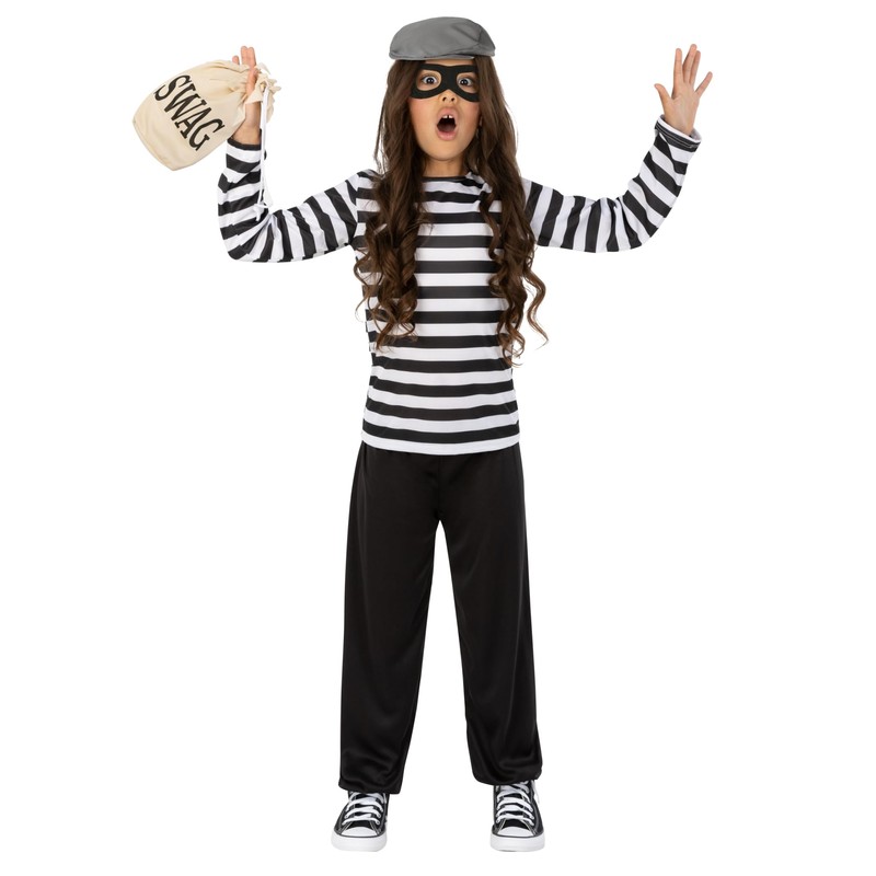 Fun Shack Robber Costume Kids, Kids Robber Costume, Thief Costume,