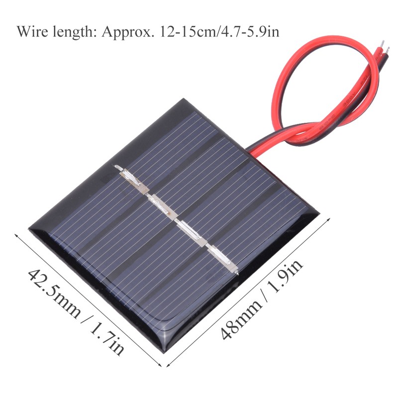 4Pcs 0.36W 2V Solar Panel Charging Power Board and Electronic