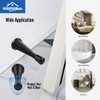 HOMOTEK 12 Pack Spring Door Stopper with Rubber Bumper 3-1/8"