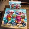 Summer Beach 1000 Piece Puzzle for Adults, PICKFORU Funny Beach