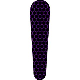 Kustom Cycle Parts Purple Hexagon Metal Dash Insert. Fits 08-21 Street Glide & 10-21 Road Glide