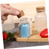 BIUDECO Bath Salt Bottle Set 10pcs Plastic Containers Cork Stoppers