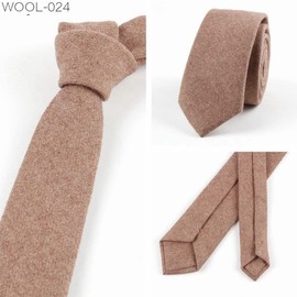 Fasele Necktie, 2.4 inches (6 cm), Men's Cost Quality, Wool Necktie, Suit, Business, Everyday, Uniform, Accessories, New, Elegant, Commuting to Work or School, Office, Multicolored, Stylish, Fashion, Gift, Present, WOOL-024