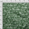 oneOone Cotton Jersey Green Fabric Abstract Face Abstract Fabric for
