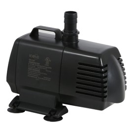 EcoPlus Eco 1267 Water Pump Fixed Flow Submersible Or Inline For Aquariums, Ponds, Fountains & Hydroponics - UL Listed, 1347 GPH, Black