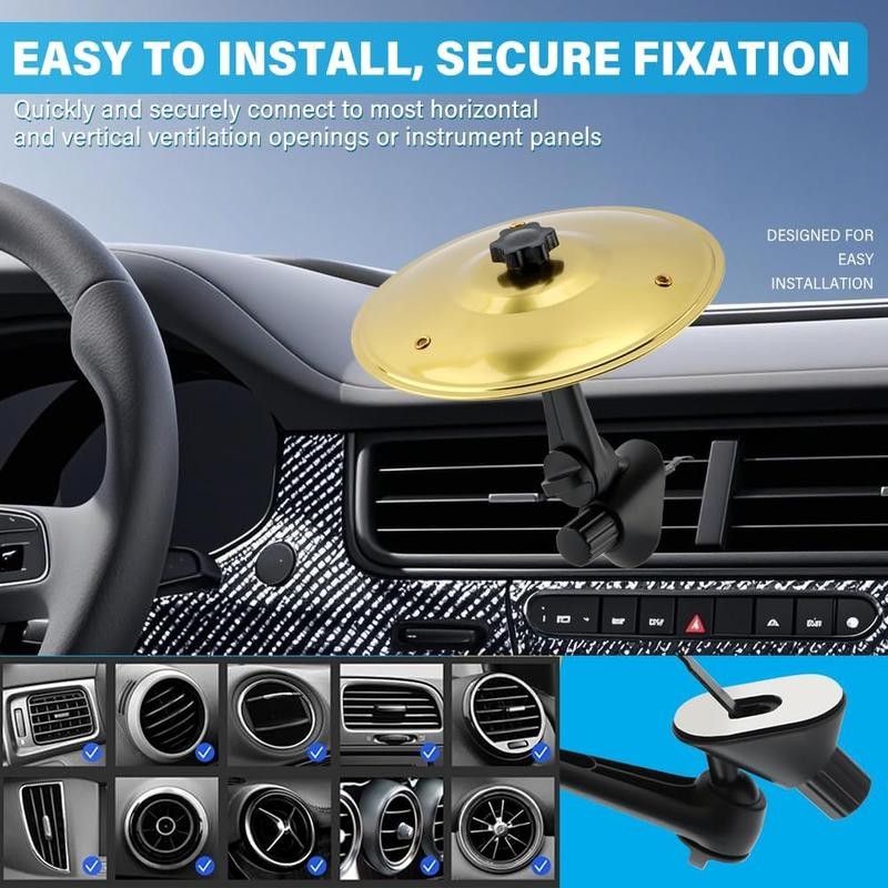 Car Cymbal Air Vent Mini Drum Crash Cymbal For Car