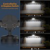 LEPOWER 1600LM LED Solar Security Lights Motion Outdoor, 5500K White