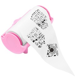 FUATY Nail Stamper Clean Sticker, Nail Stamping Gel Polish Remover Paper Nail Stamping Kit Nail Art Tool Manicure Accessories, Pink