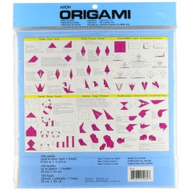 Aitoh OG-6 Origami Paper, 9.75-Inch by 9.75-Inch, 100-Pack