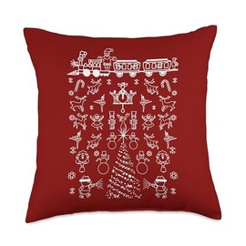 Philadelphia Christmas Philly Holiday Tradition Matching Throw Pillow