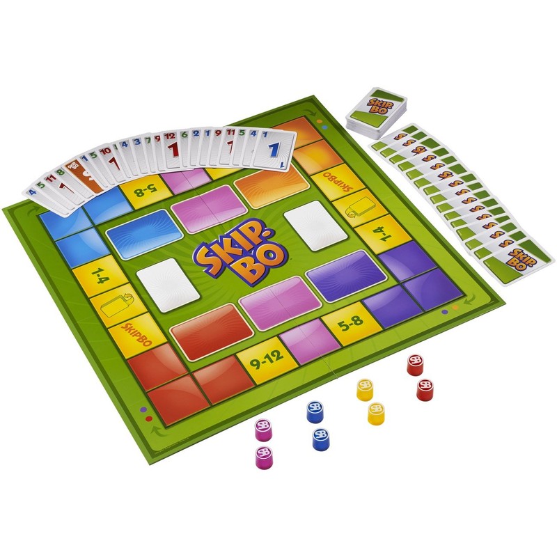Mattel Y2319 - Skip-BO Brettspiel