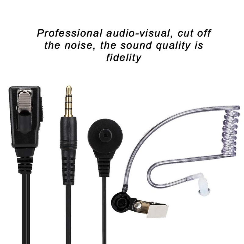 GOWENIC Auricular Walkie Talkie con Tubo Transparente de Aire de