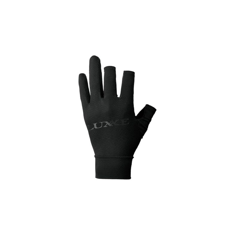 Gamakatsu Luxe TEOTECT 3 Finger Cut Gloves #1 Black L