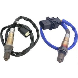 HOFQDD Set (2) sensor de oxígeno O2 para Ford Focus 2.0L 2012-2018 no turbo aguas arriba + aguas abajo 234-5068 234-4575