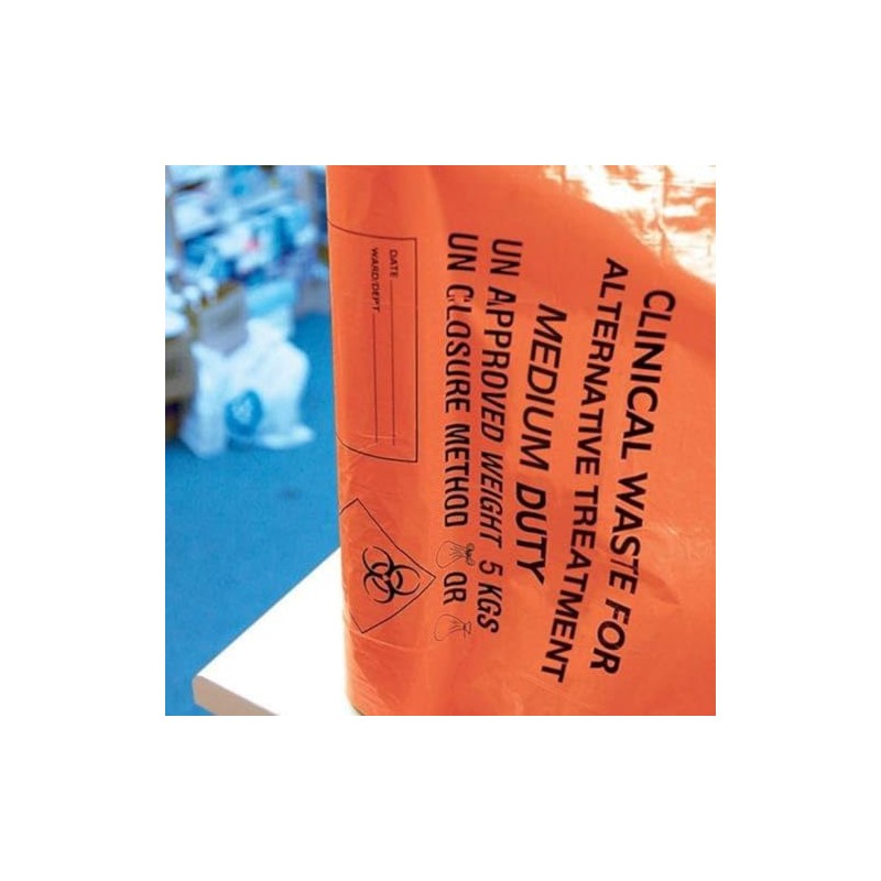 Clinical Waste Bags - Medium Duty 30 Litre/5 kg