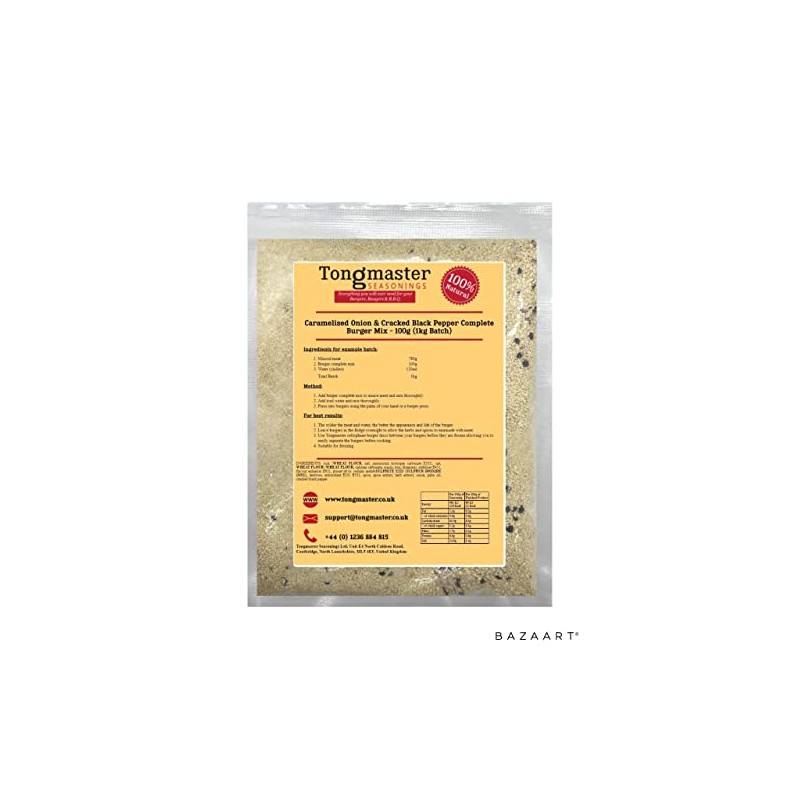 Caramelised Onion & Cracked Black Pepper Complete Burger Mix -