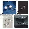 Beebeecraft 40Pcs Screw Ball Ear Backs Flat Round Ear Nuts