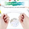 3 Pack 6 Inch Ruler Set Plastic Straight Ruler Transparent