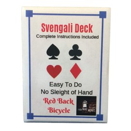 London Magic Works Red Svengali Deck Pack of Two; Includeds Over 100 Tricks - Two Decks That are Sure to Amaze